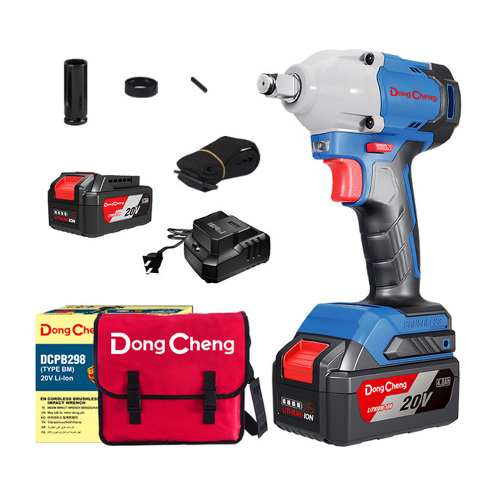 Dong Cheng DCPB298BM Cordless BL Impact Wrench 20V 4.0AH | Dong Cheng by KHM Megatools Corp. Dong Cheng DCPB298BM Cordless BL Impact Wrench 20V 4.0AH | Dong Cheng by KHM Megatools Corp.
